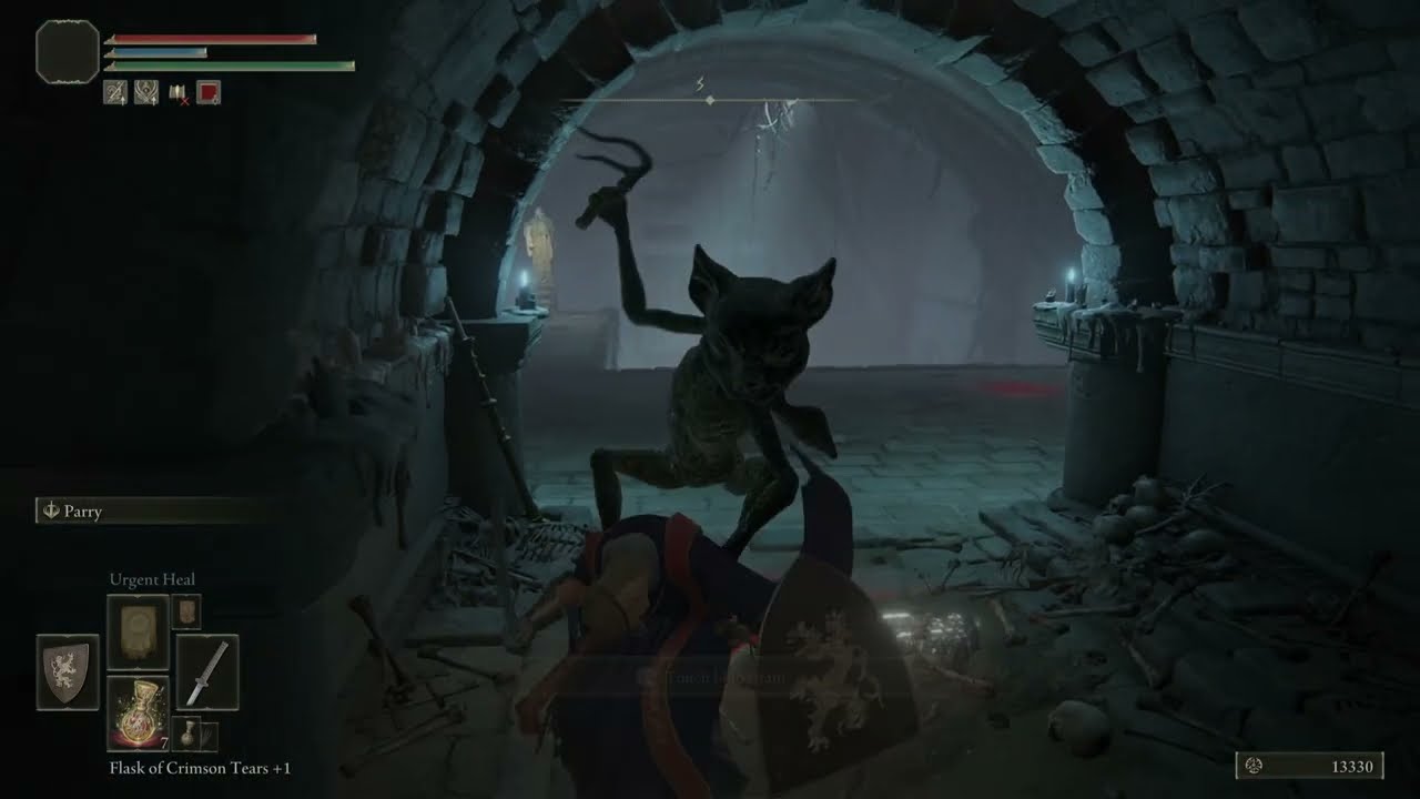 ELDEN RING Liurnia Road's End Catacombs Armor Drop Imp Head (Cat)