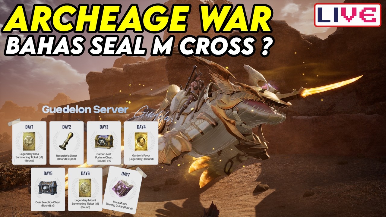 BAHAS SEAL M ON CROSS ? RILIS JAM 10 PAGI INI ! SAMBIL MAIN ARCHEAGE WAR ! !