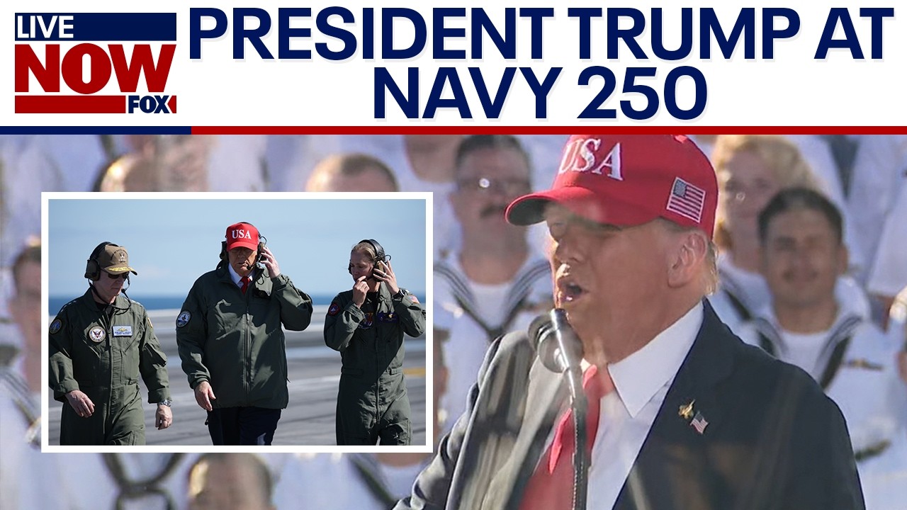 FULL REMARKS: Trump joins sailors in Virginia for Navy’s 250th anniversary