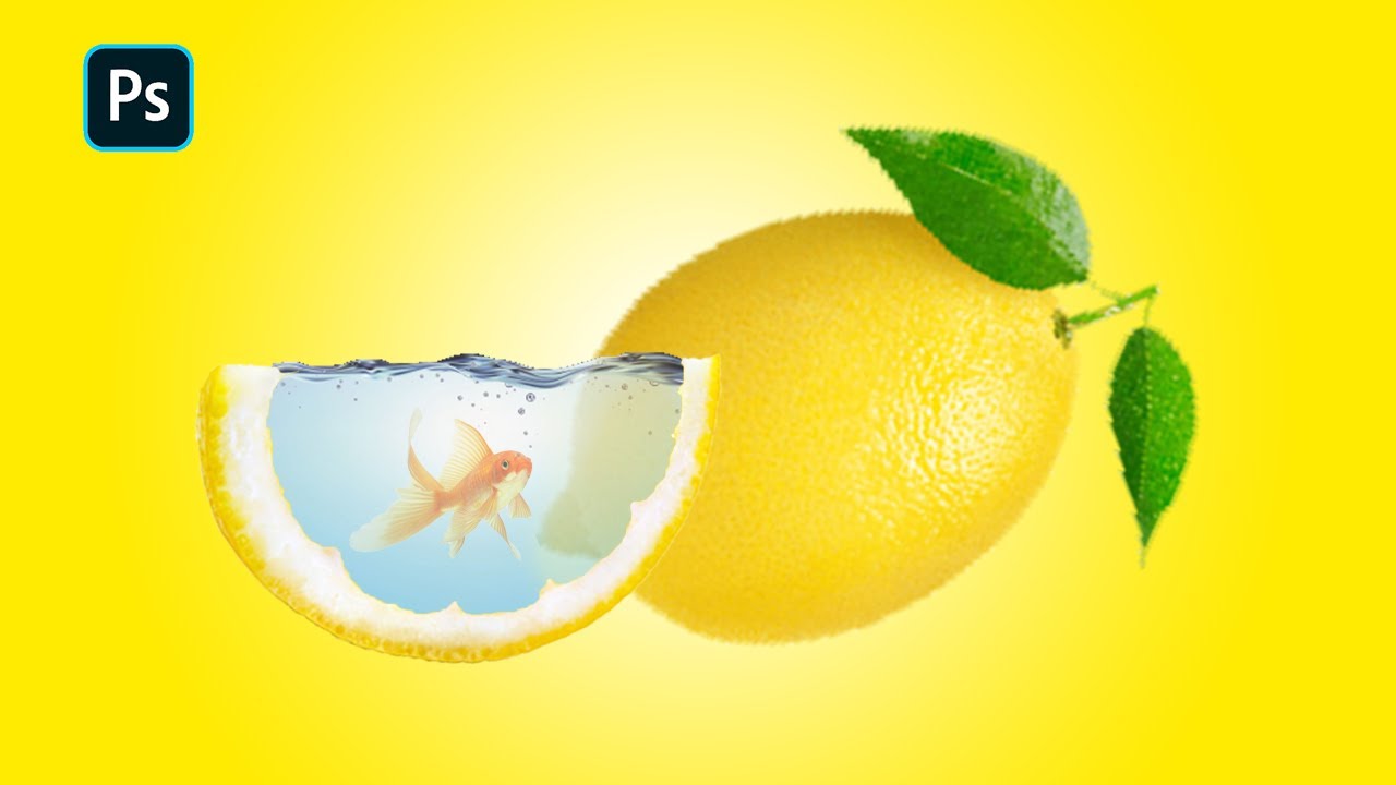 Photoshop Tutorial || Water Lemon Splash Effect || Photo Manipulation Tutorial