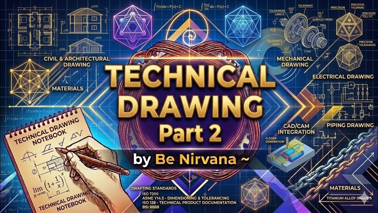 Revision of Technical Drawing Part 2 | Hatching & ISO Tolerance | 08/03/26 | by Be Nirvana ~