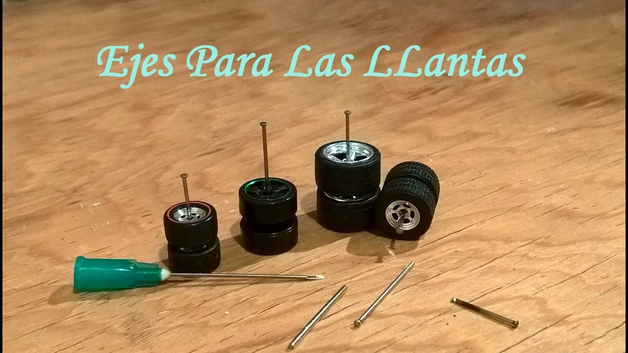 Como Hacer ejes para las llantas Hot Wheels