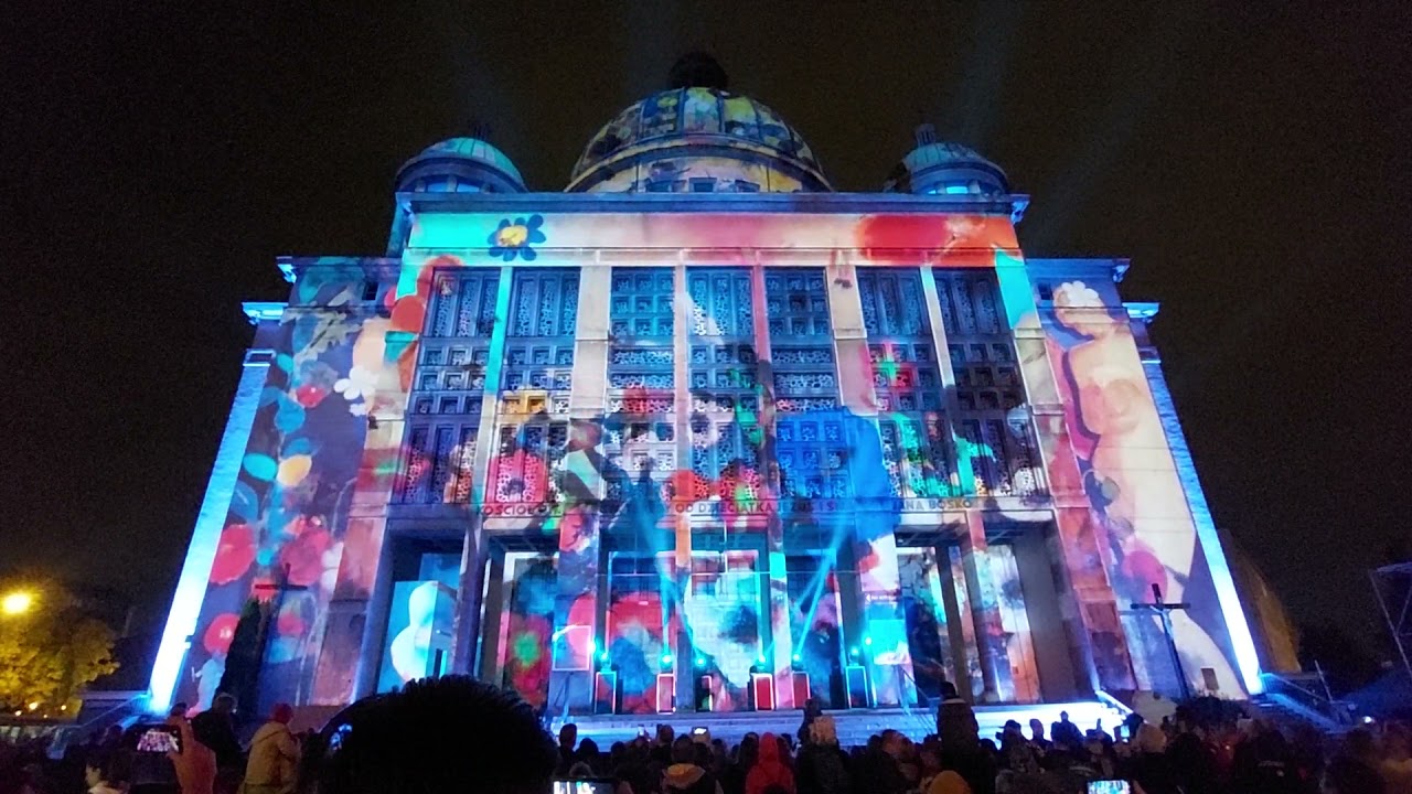 LMF - Light Move Festival - 2021 - Ł&oacute;dź - Rondo Solidarności