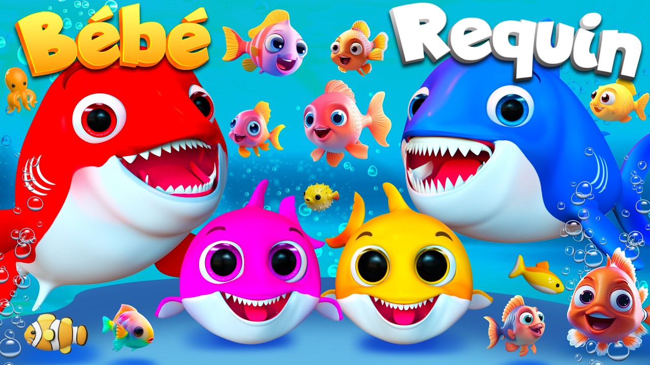 Bébé Requin, Dans Sa Maison Un Grand Cerf, Les roues de l’autobus, Alouette, Comptines Bébé #shorts