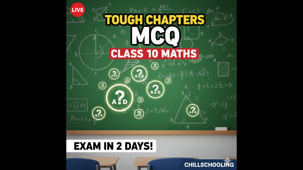 Class 10 Maths MCQs 🔥 Triangles + Trigonometry + Coordinate Geometry | Last 2 Days Strategy
