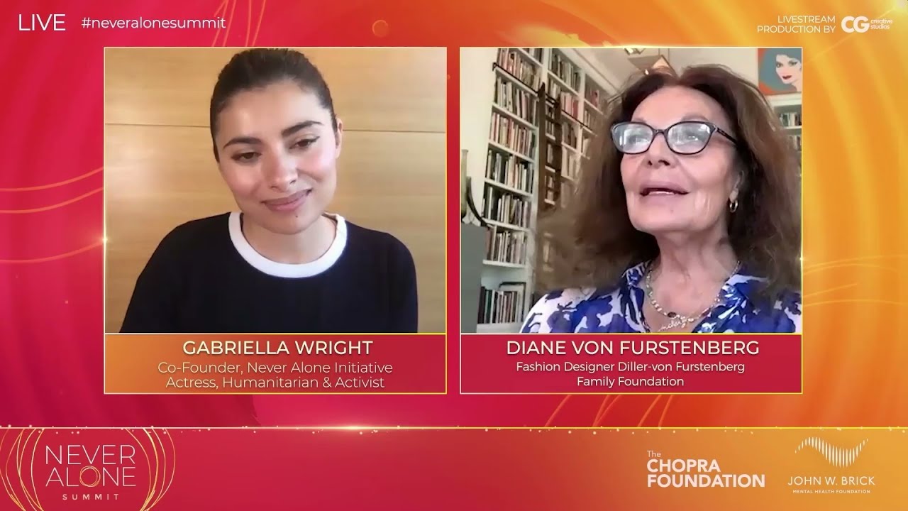 NEVER ALONE SUMMIT 2021 -  Diane Von Furstenberg on the Beauty & Wisdom of Aging