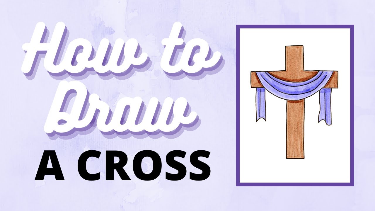 How to Draw a Simple Cross for Lent or Easter Step-by-Step Catholic Art Tutorial