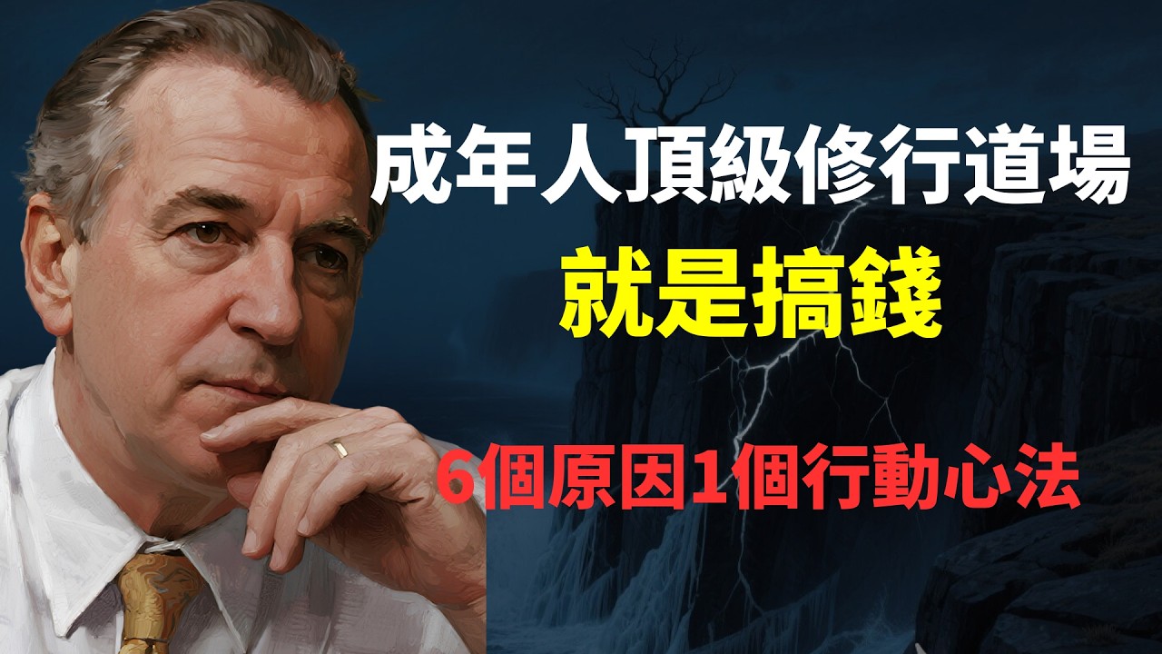 成年人頂級的修行道場，就是搞錢，研究賺錢的6個原因讓你快速成長，送一個超有效的4步行動法