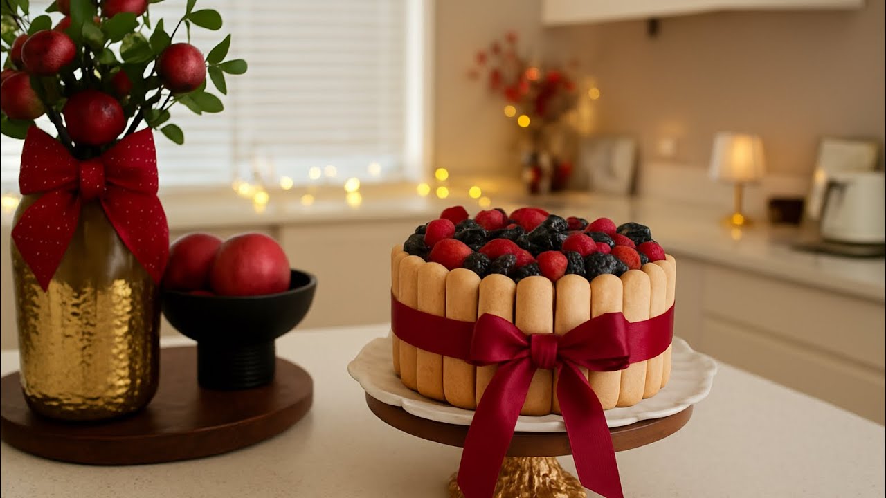  و أخيرا جولة في مطبخي 😍 ديكور شتوي مميز جدا 🎁🎈    وصفات شتوية سهلة التحضير 🍰☕️ 