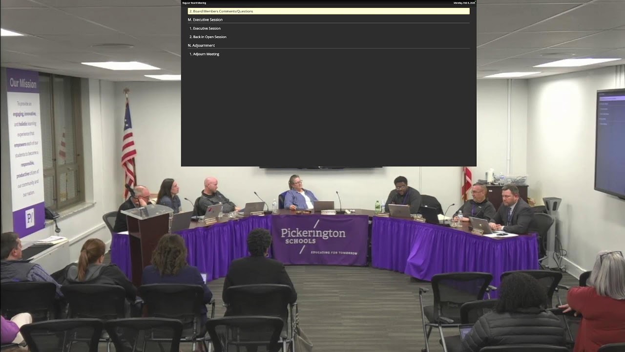 2/9/2026 PLSD Board of Education Meeting
