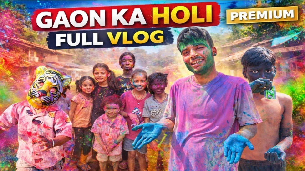 Gaon Wali Asli Holi! 😍 | My Village Holi Celebration 2026 #holispecial #vlog 