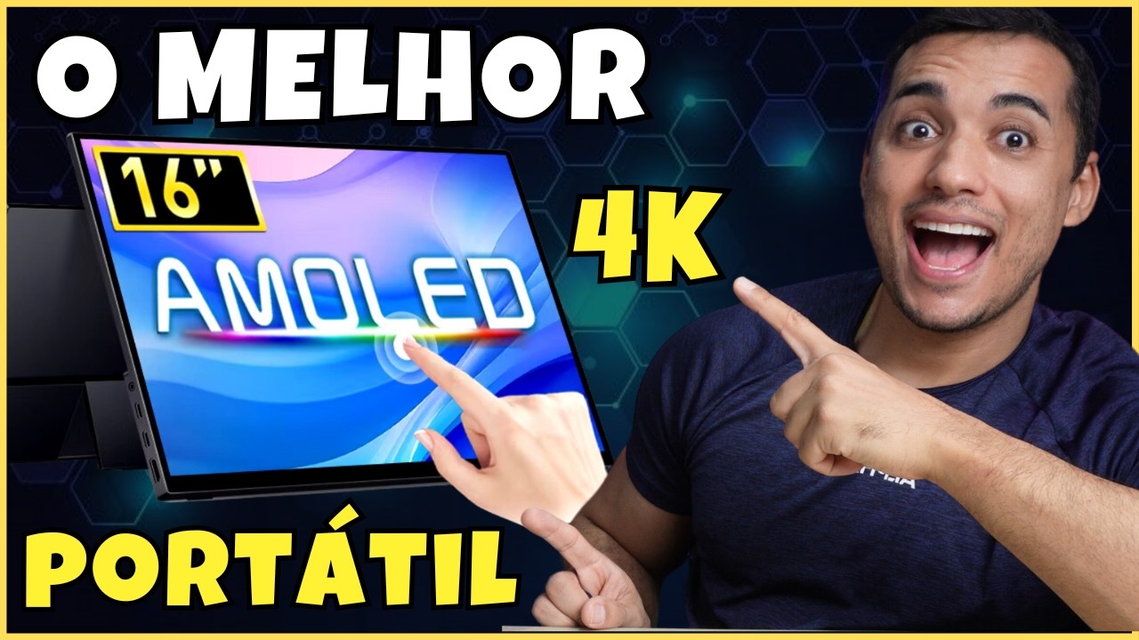 SENSACIONAL: Encontrei o melhor Monitor Portátil 4K que Existe. Ele é OLED Touch Screen e muito mais