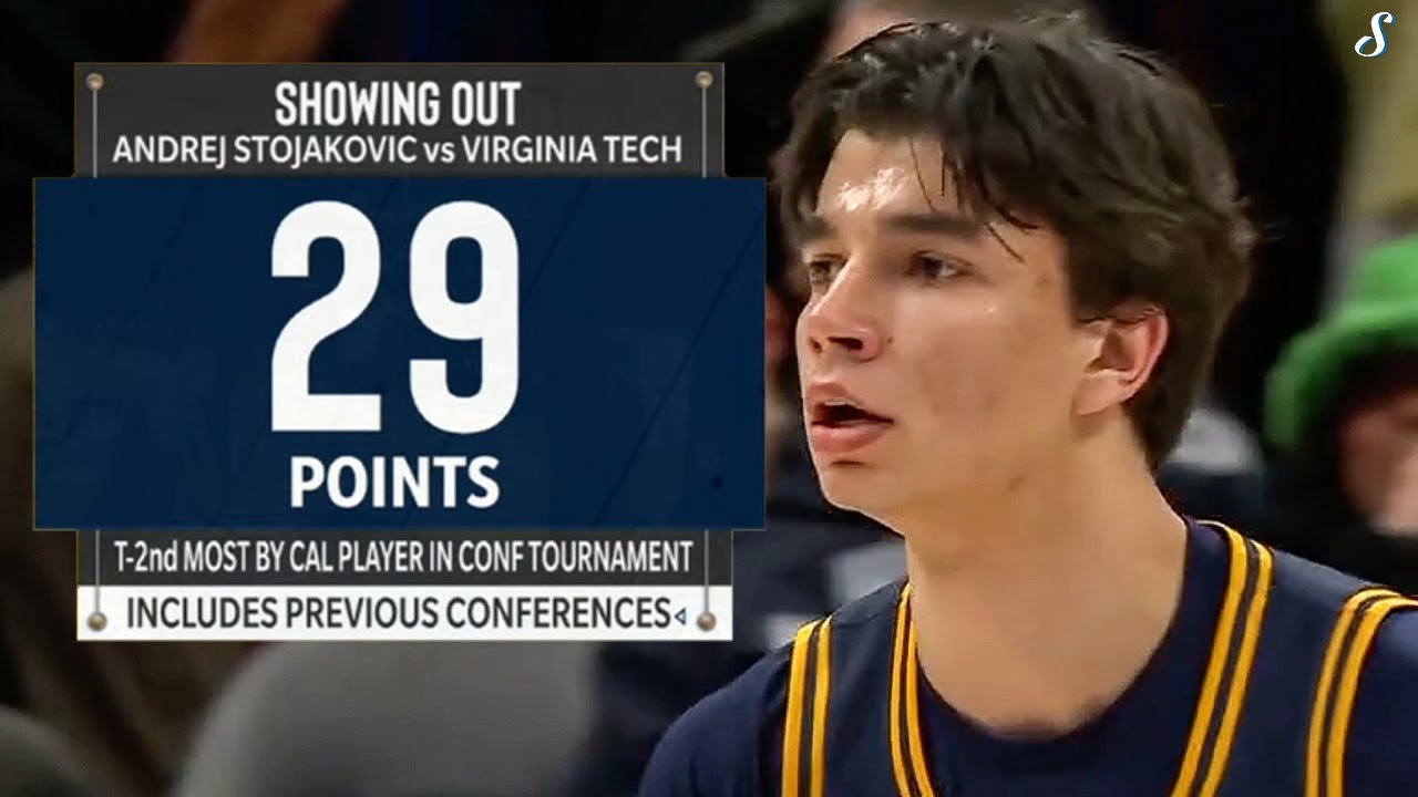 Andrej Stojakovic Drops 29 PTS In 2OT Win vs Virginia Tech | ACC Tournament | 3.11.2025
