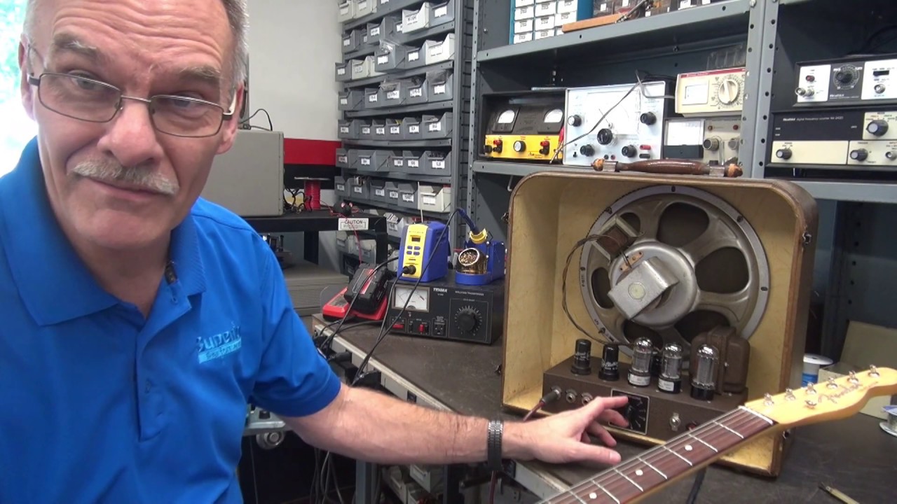 How to reduce noise Hiss Vintage Gibson EH-125 Tube Guitar amp Part 2
