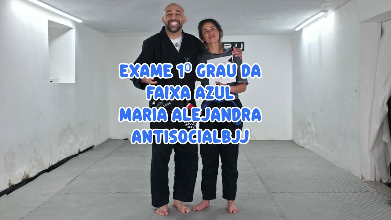 Maria Alejandra Exame de 1⁰ grau da faixa azul Método antisocial brazilian jiu-jítsu #bjj #jiujitsu