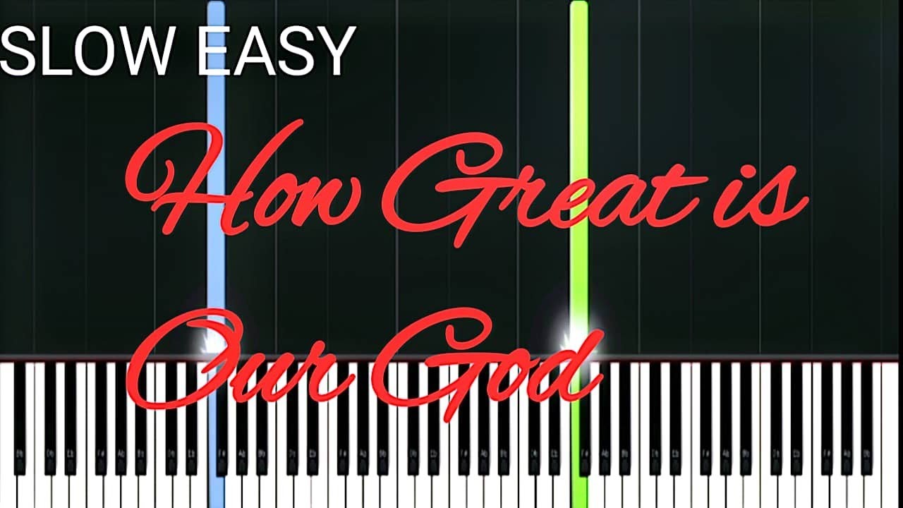 How Great is Our God (Chris Tomlin) | SLOW EASY Piano Tutorial