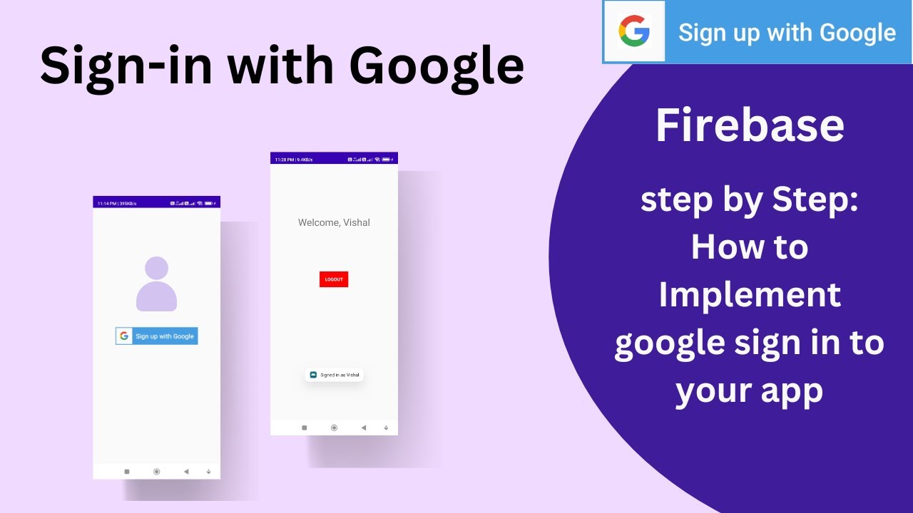 SIGN-IN WITH GOOGLE || FIREBASE || ANDROID STUDIO KOTLIN TUTORIAL || STEP BY STEP IMPLEMENTATION