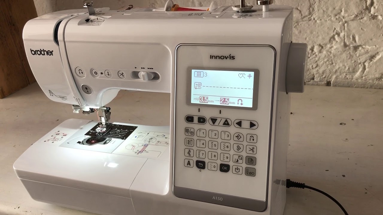 Innovis A150 Brother sewing machine. Brief overview of the machines functions.