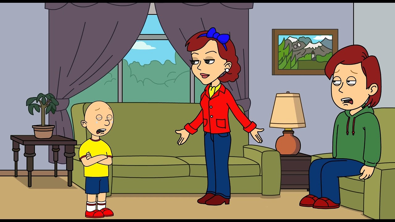 Caillou spills oil into the ocean