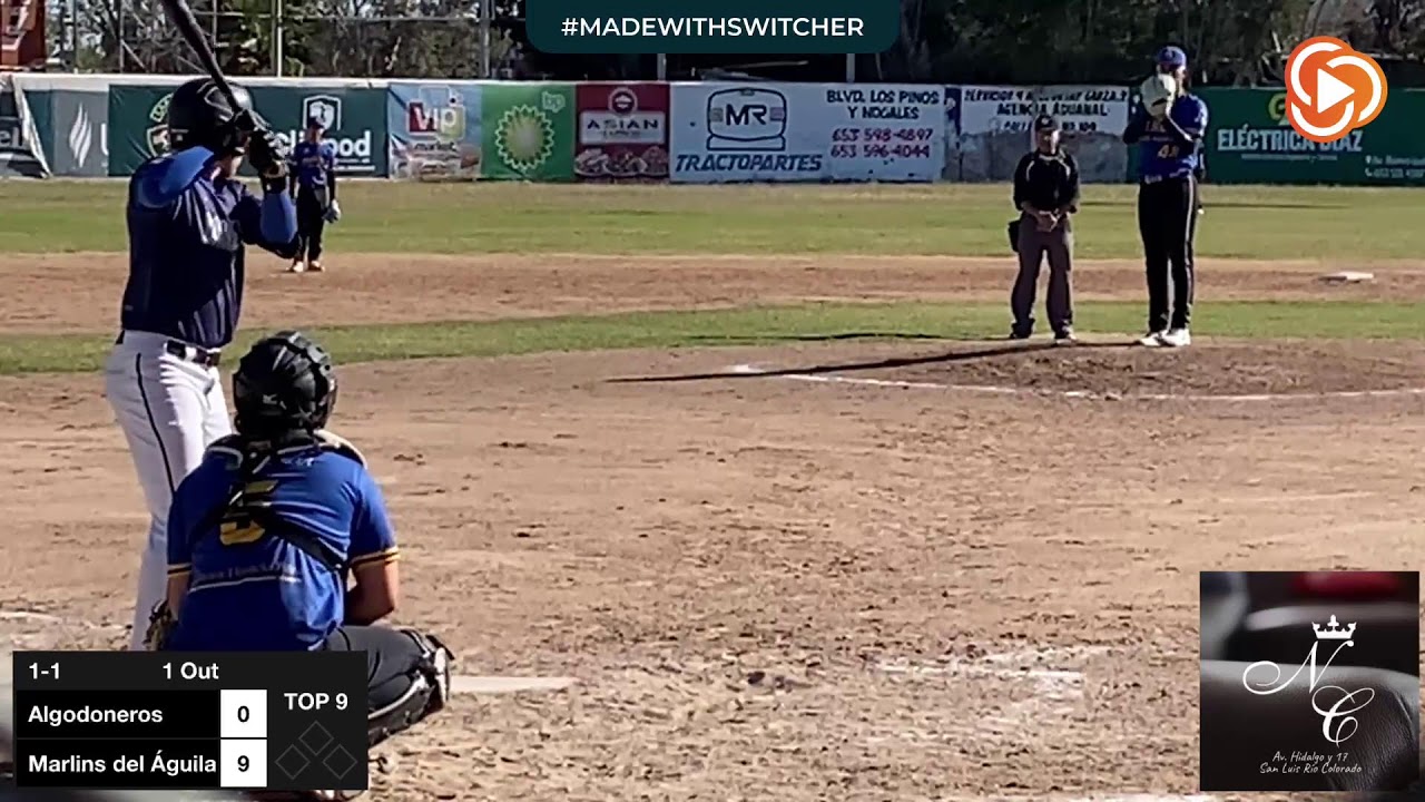 Marlins del Águila VS Algodoneros Jornada 8 Liga Municipal de Sóftbol  Estadio Andre Mena Montijo
