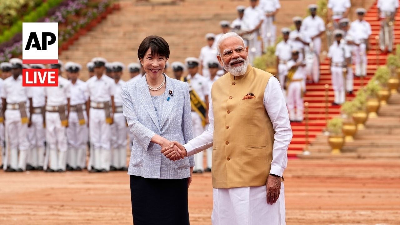 LIVE: Modi welcomes Japan's Prime Minister Sanae Takaichi to India