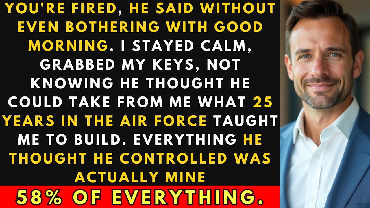 Day One: 'You're Fired,' He Said. I Stayed Calm, Left Quietly, Then Revealed My 58%