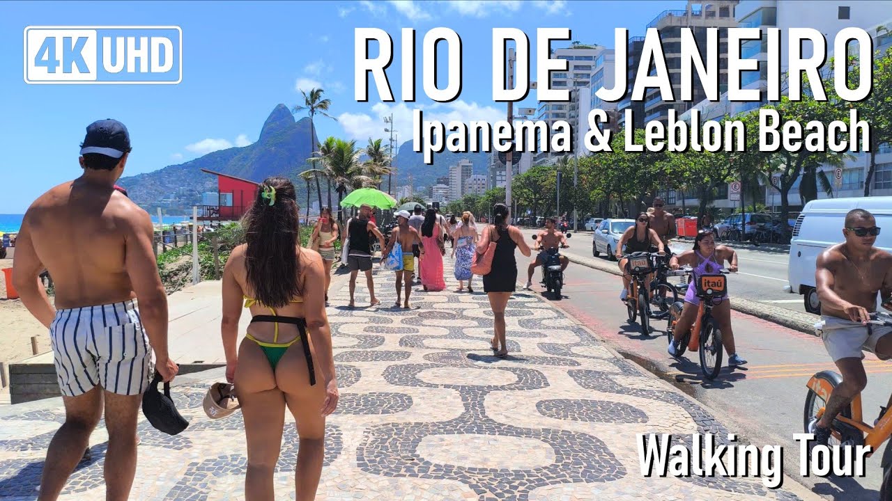 Ipanema to Leblon Beach 🌞 🇧🇷 | Walking Tour 4K | Why Everyone Loves This Beach in Brazil