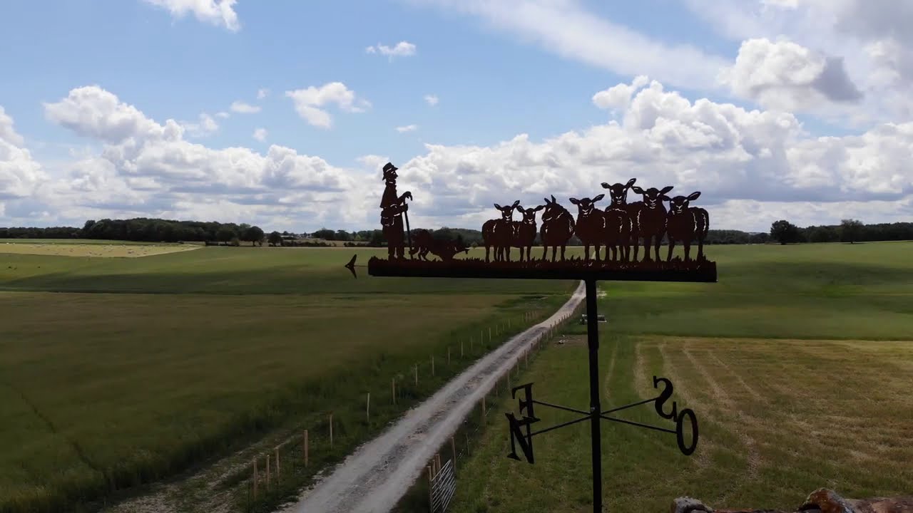 La ferme vue du ciel