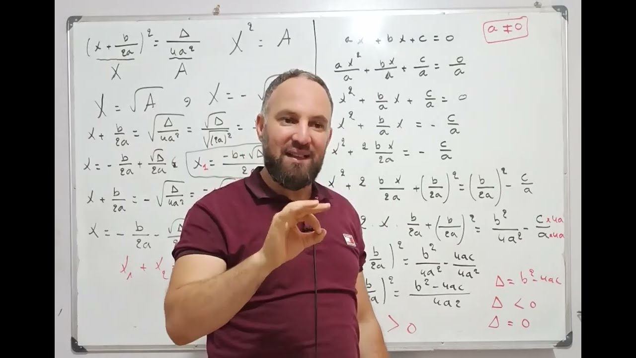 لماذا نحسب دلتا ∆ في حل معادلة من الدرجة الثانية بكالوريا من أعماق الدرس جميع الشعب 