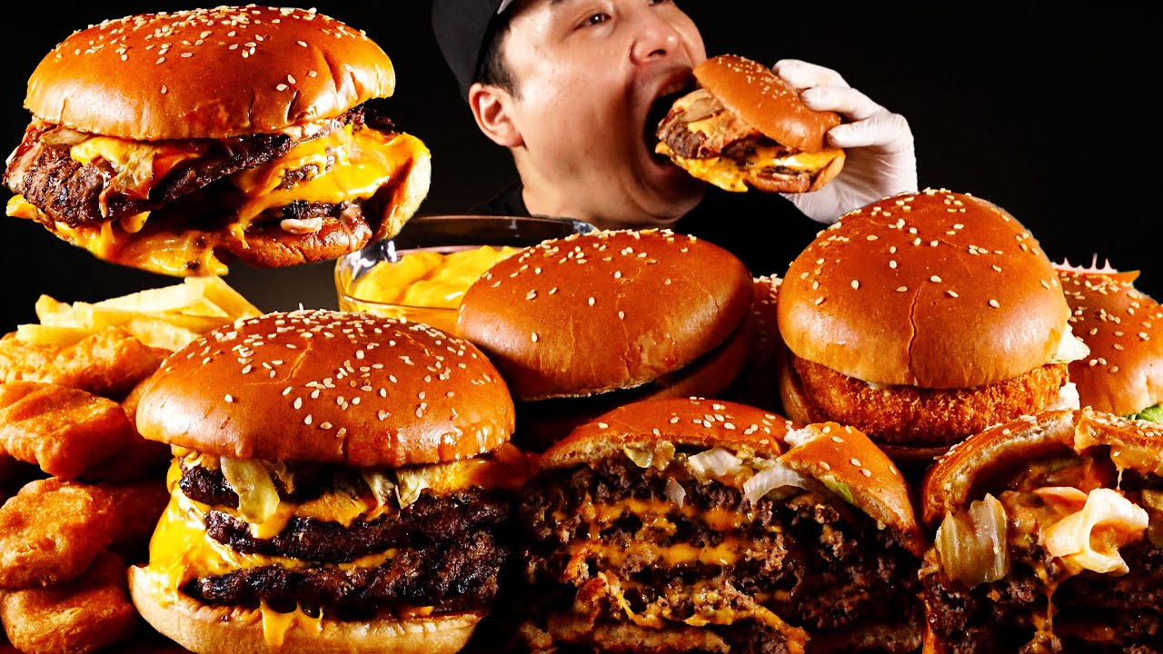 푸짐한 버거킹 햄버거 여러가지 먹방~!! Burger King hamburger
