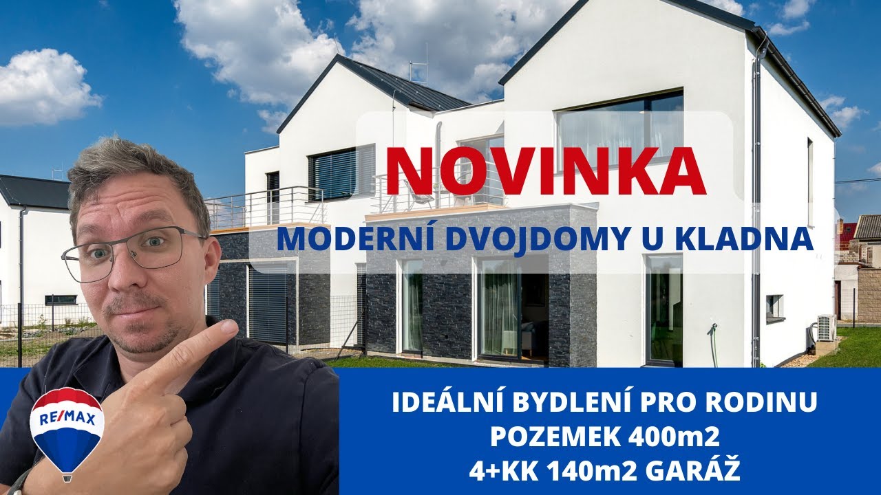 Prodej nadstandardních a moderních dvojdomů Vinařice u Kladna