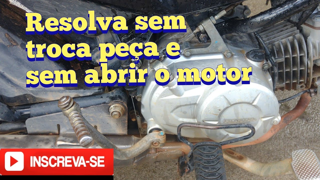 POP 110/100 COM PEDAL DE PARTIDA PESADO E DESLIZANDO, como resolver