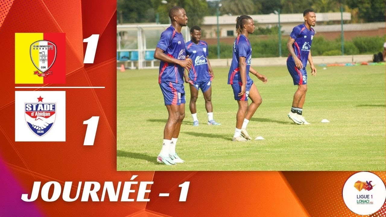Résumé - J1 - Cok vs Stade d'Abidjan - Ligue 1 lonaci (2025 -2026)