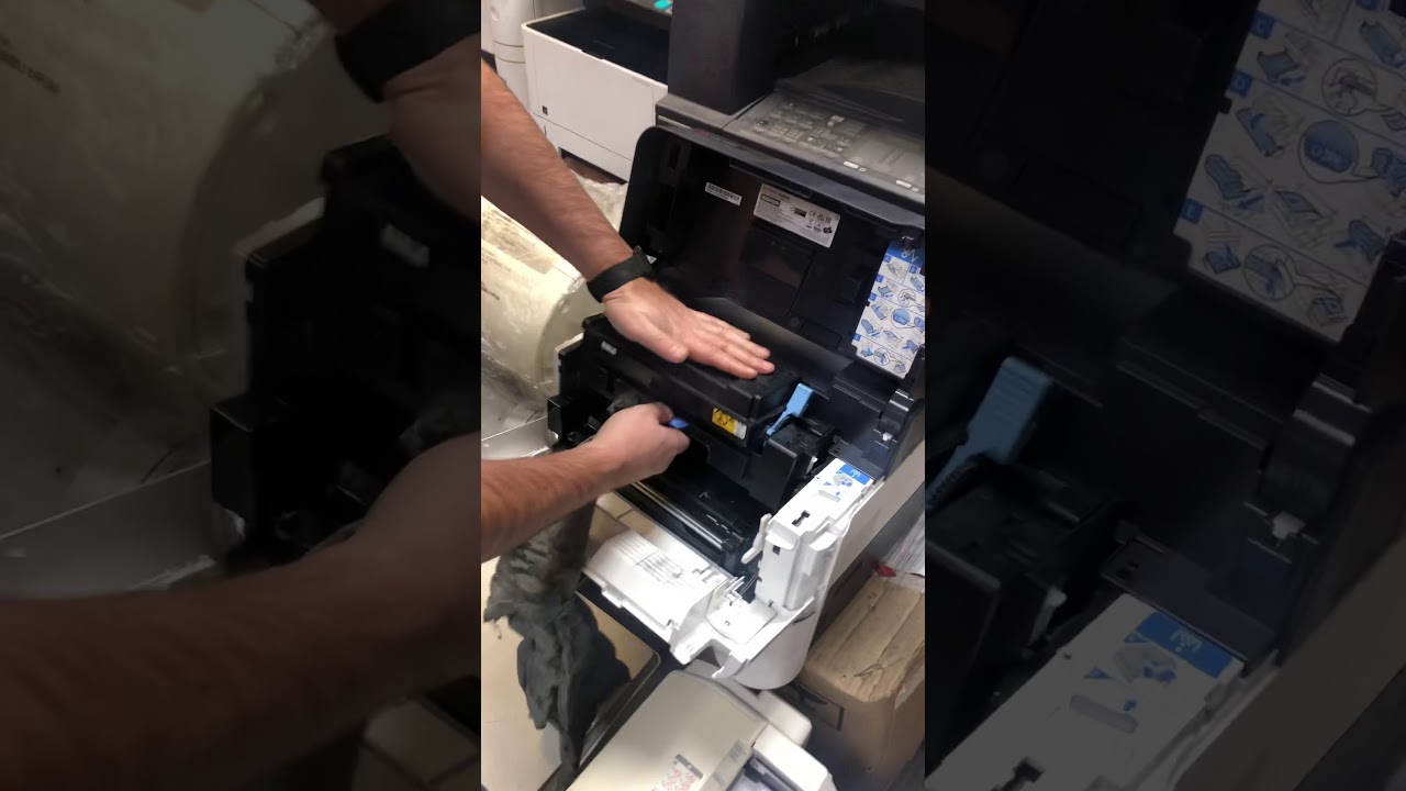 Чистка коротрона Kyocera 4200/3050