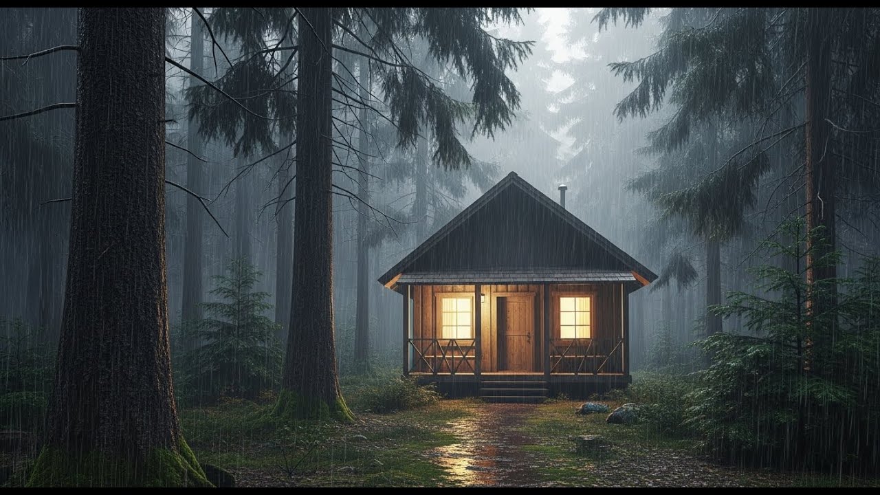 Relaxing Rain Thunder ⛈️ Sleep Ambience for Calm and Serenity