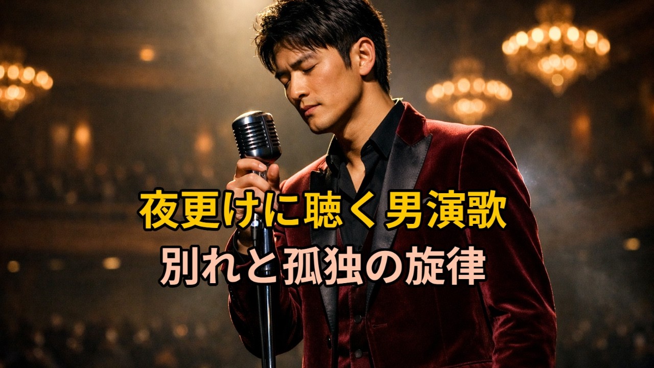 別れと孤独を抱く男演歌集｜夜に沁みる歌
