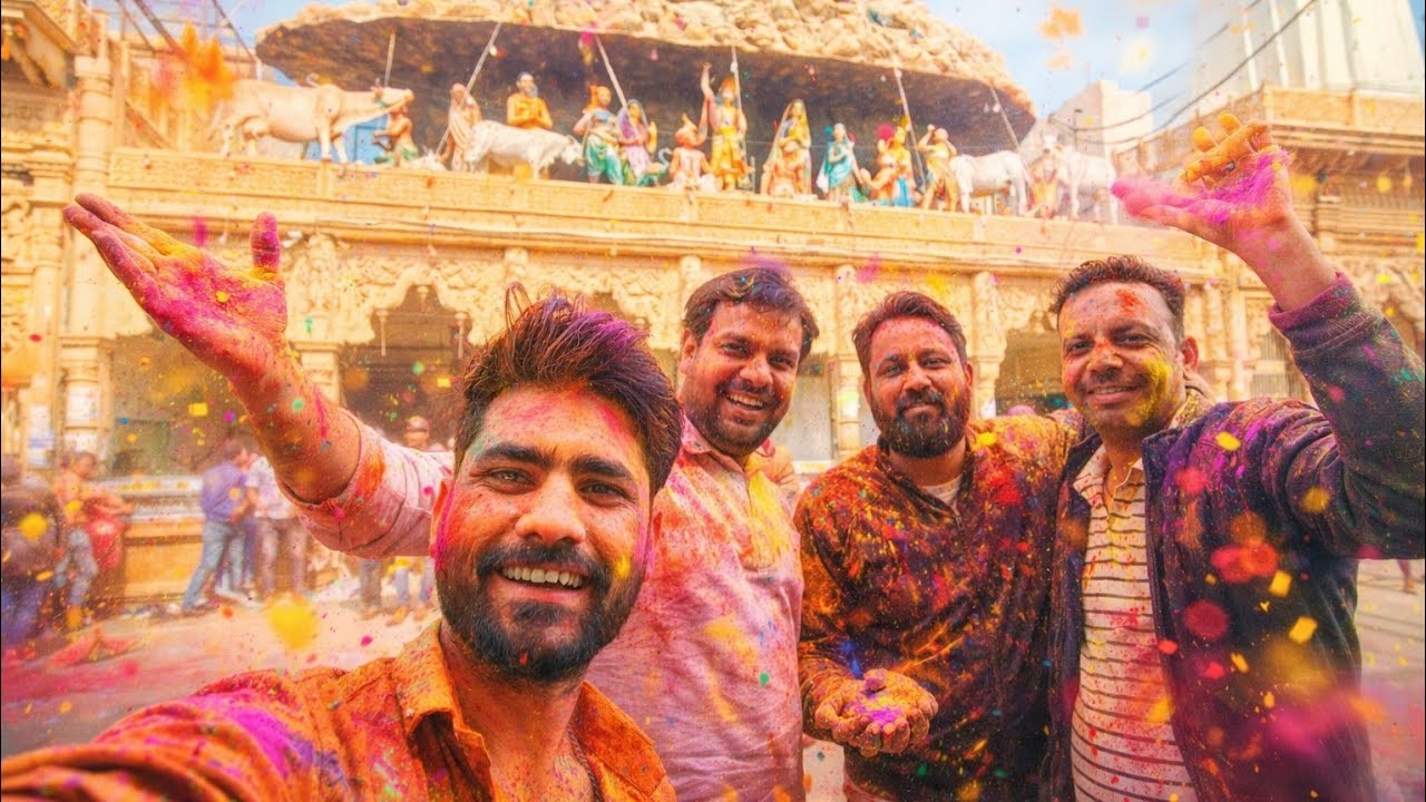 ब्रज की दिव्य यात्रा: गिरिराज जी, बरसाना जी, राधा वल्लभ जी और राधा रमण जी 🙏 #radheradhe 