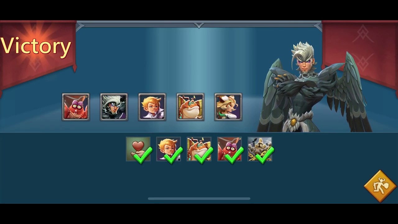 Jonas Dark Follower Event Stage 6 with Default Heroes (Lords Mobile)