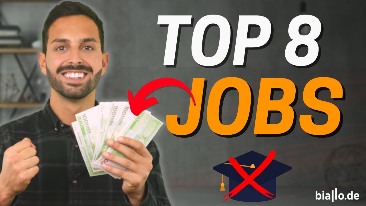 8 gutbezahlte Jobs &mdash; ganz OHNE Studium! 💵💰