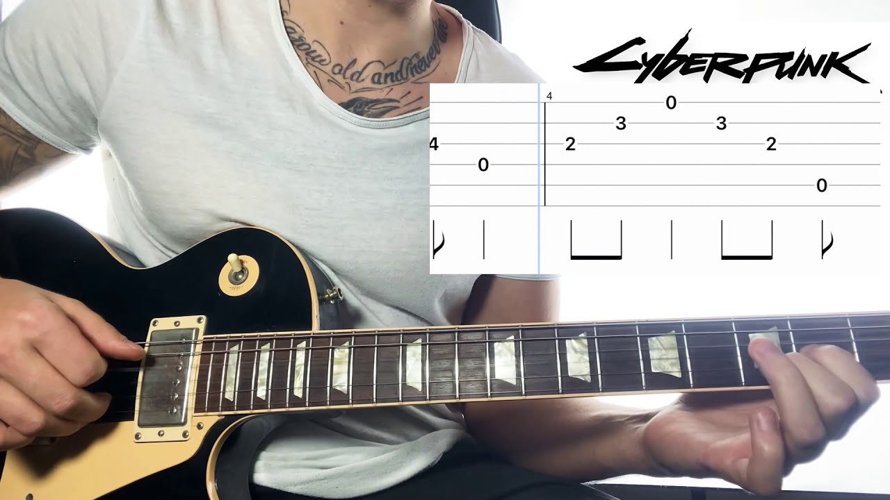 Cyberpunk 2077 - Never Fade Away (guitar cover with tab) easy version