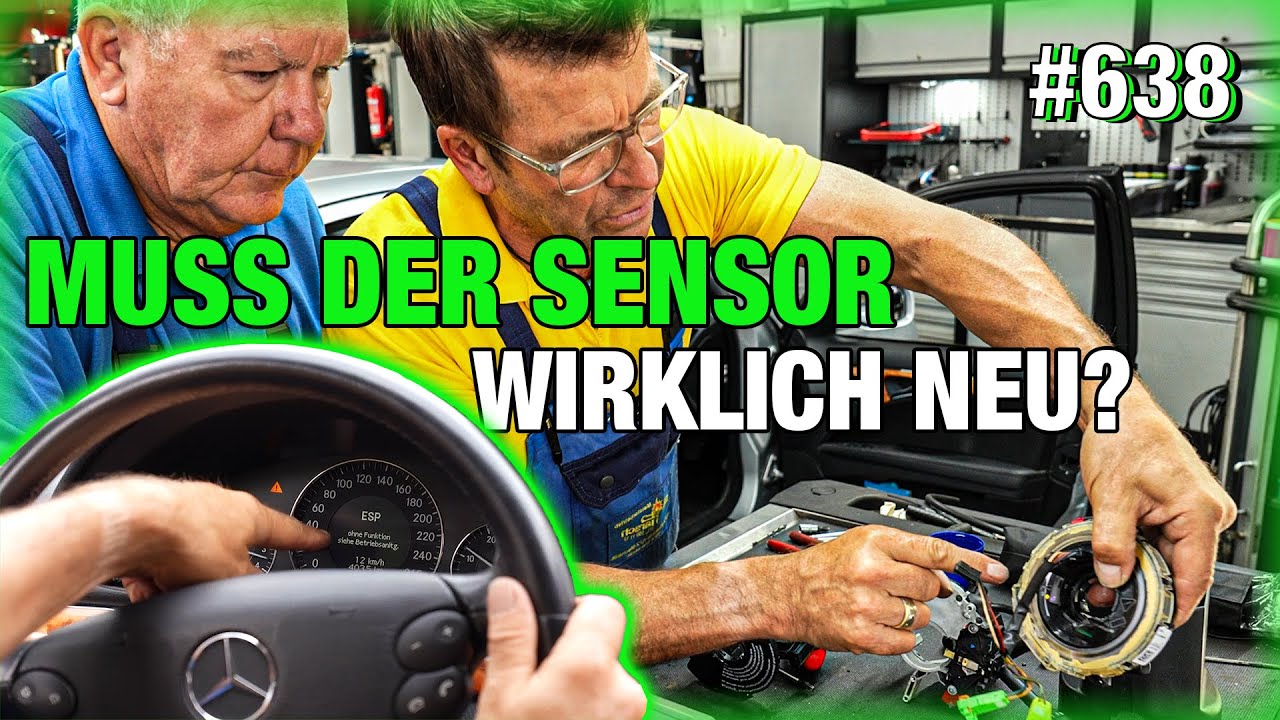 ESP-Dilemma in E-Klasse! 🤔 LIVE-DIAGNOSE! Lenkwinkelsensor wirklich kaputt? Besuch aus Australien 🇦🇺