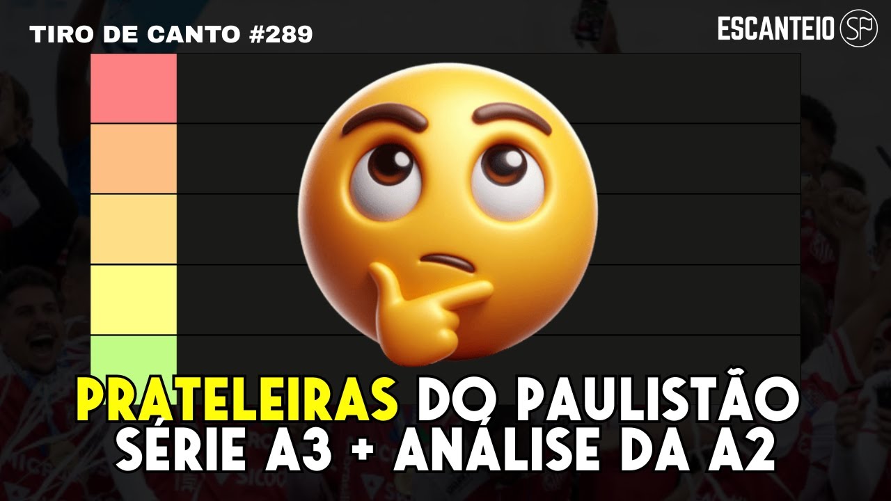 PRATELEIRAS DO PAULISTÃO SÉRIE A3 2026 + INÍCIO DA SÉRIE A2 | Tiro de Canto #289 AO VIVO
