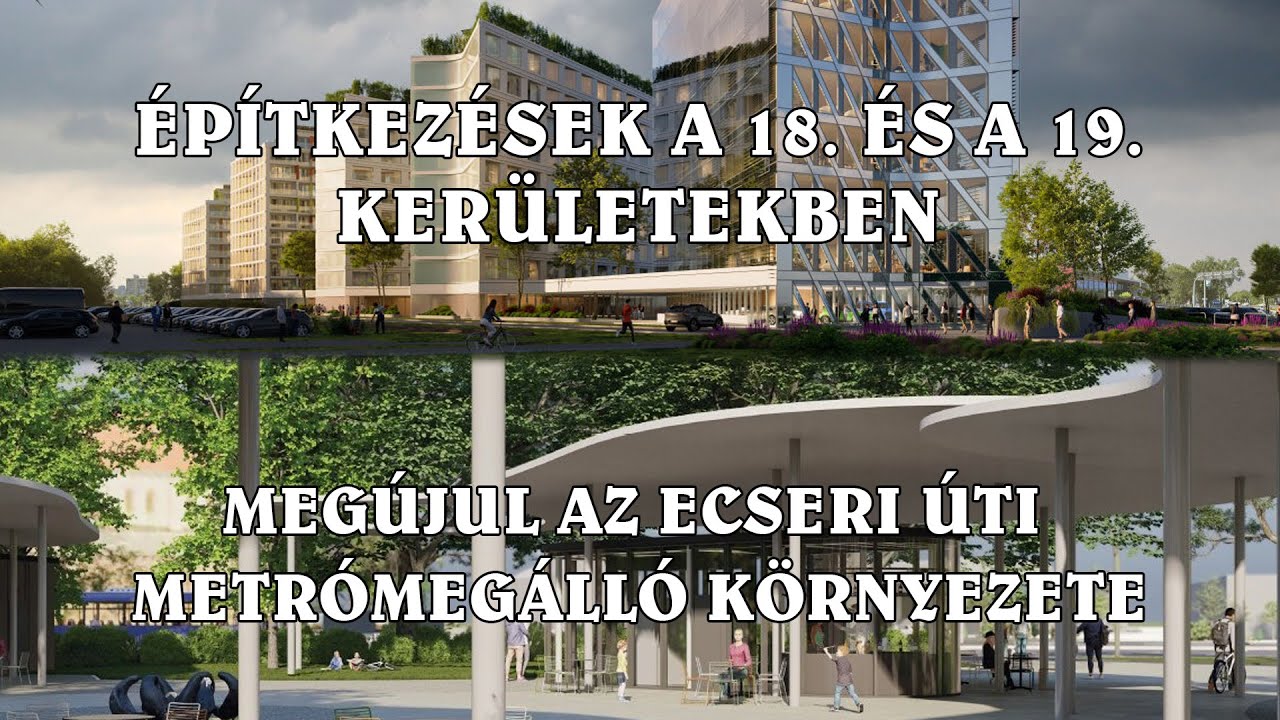 Megújul az Ecseri úti metrómegálló környezete, épül a Triad Homes, Aerogate Homes, Bókay Residence