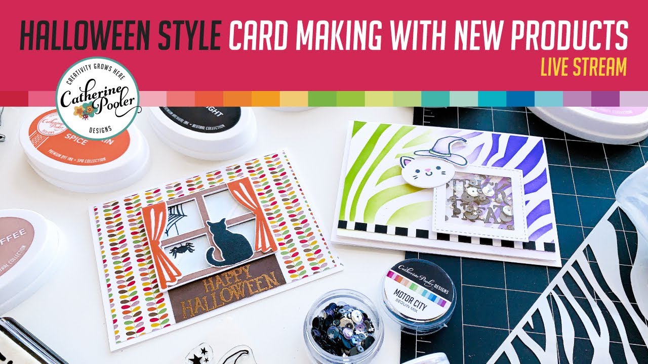 Halloween Style Card Making LIVE STREAM REPLAY