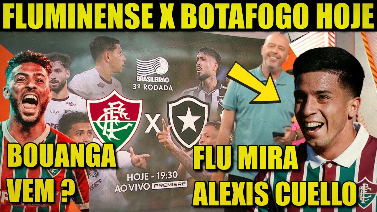 GLOBO ESPORTE RJ DE HOJE: NOTÍCIAS DO FLUMINENSE HJ | ALEXIS CUELLO NO FLU? FLU X BOTAFOGO | BOUANGA