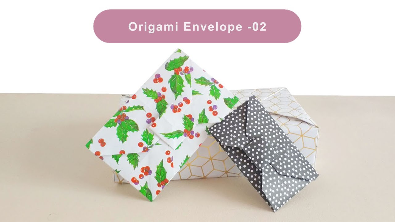 【Gift Envelope Making】How to wrap a gift card | make a origami envelope with square paper | 如何折禮物信封