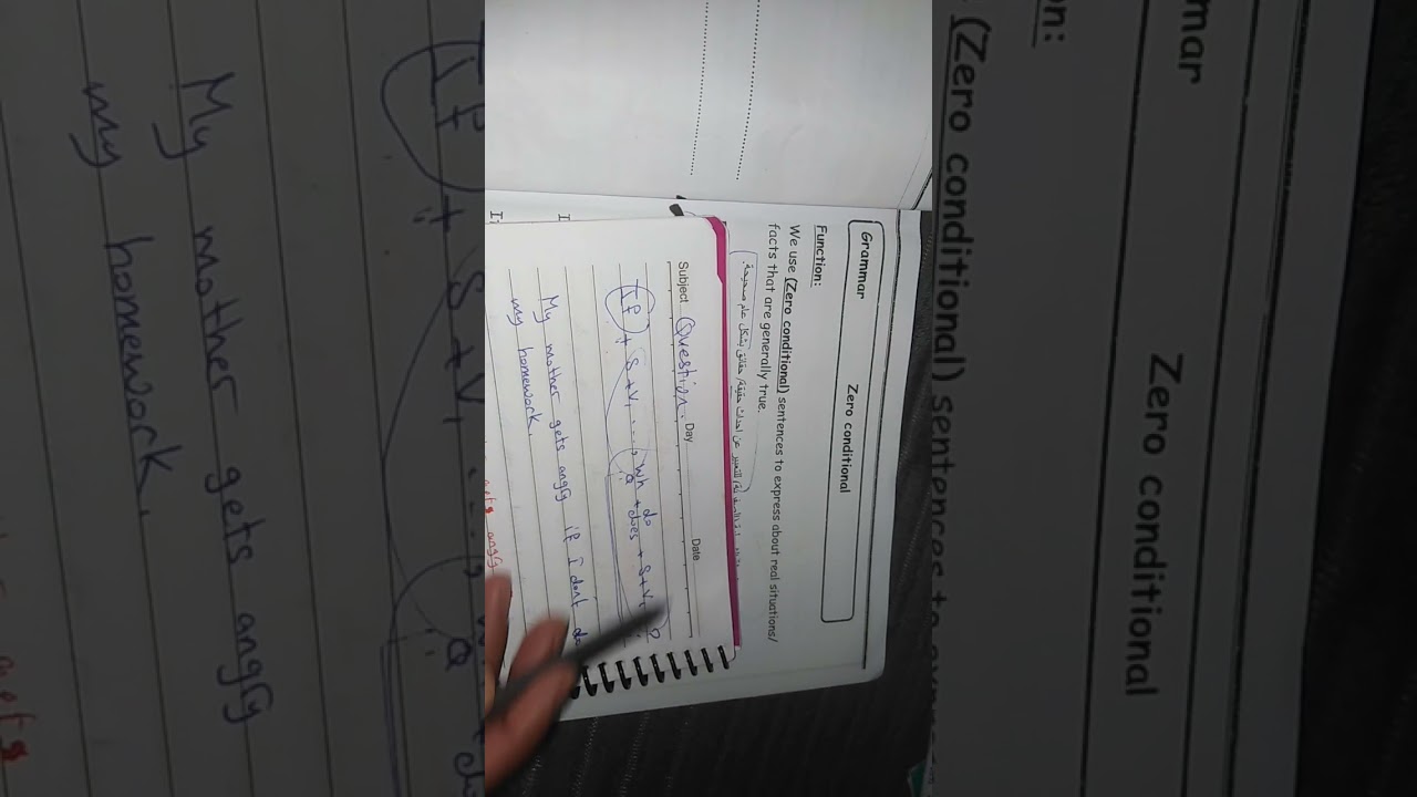 Zero conditional - الجملة الشرطية الصفرية  - الصف السابع