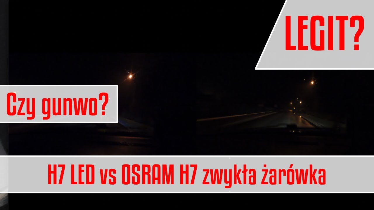 H7 LED NARVA vs H7 OSRAM COOL BLUE INTENSE por&oacute;wnanie