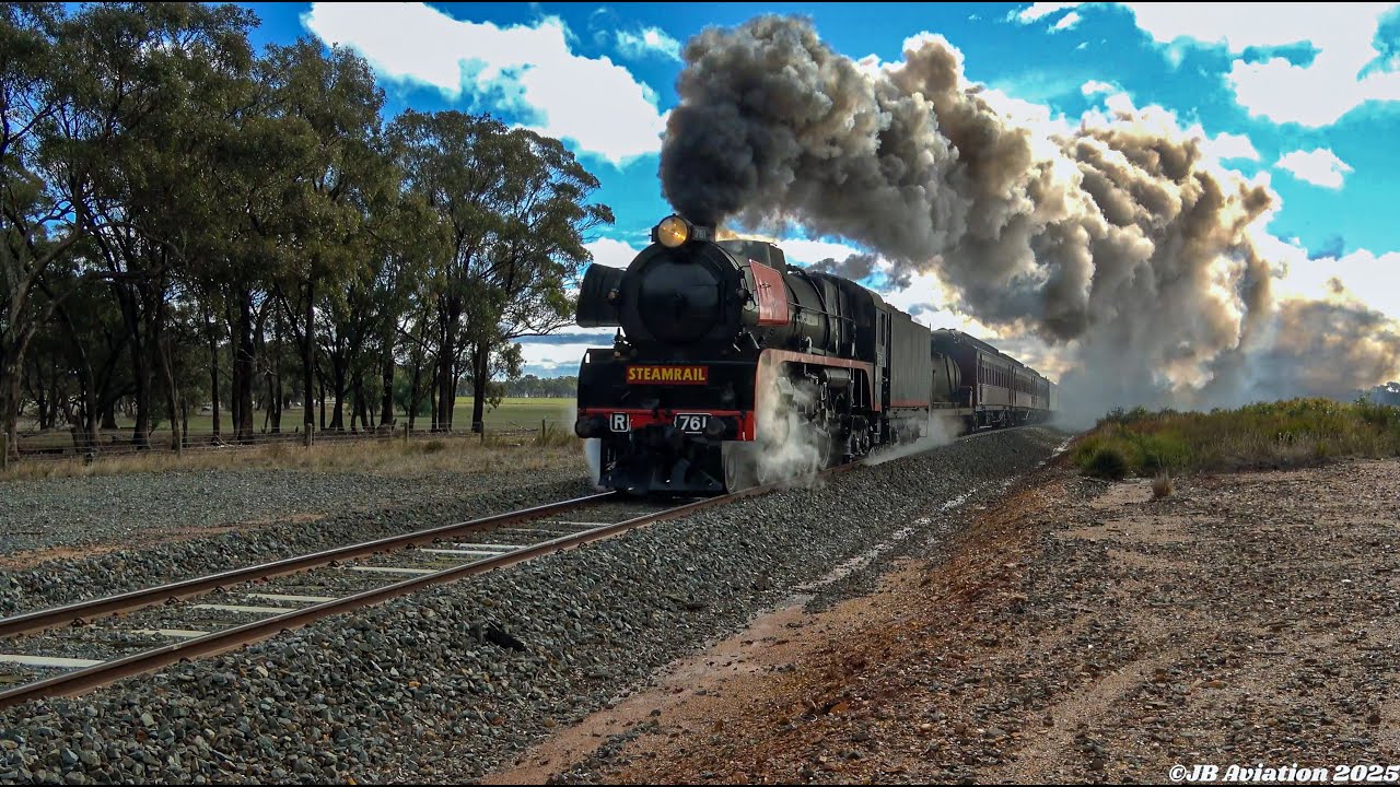 Steamrail Victoria's Kings Birthday Long Weekend Steam Train Tours around Bendigo with R761 and S301