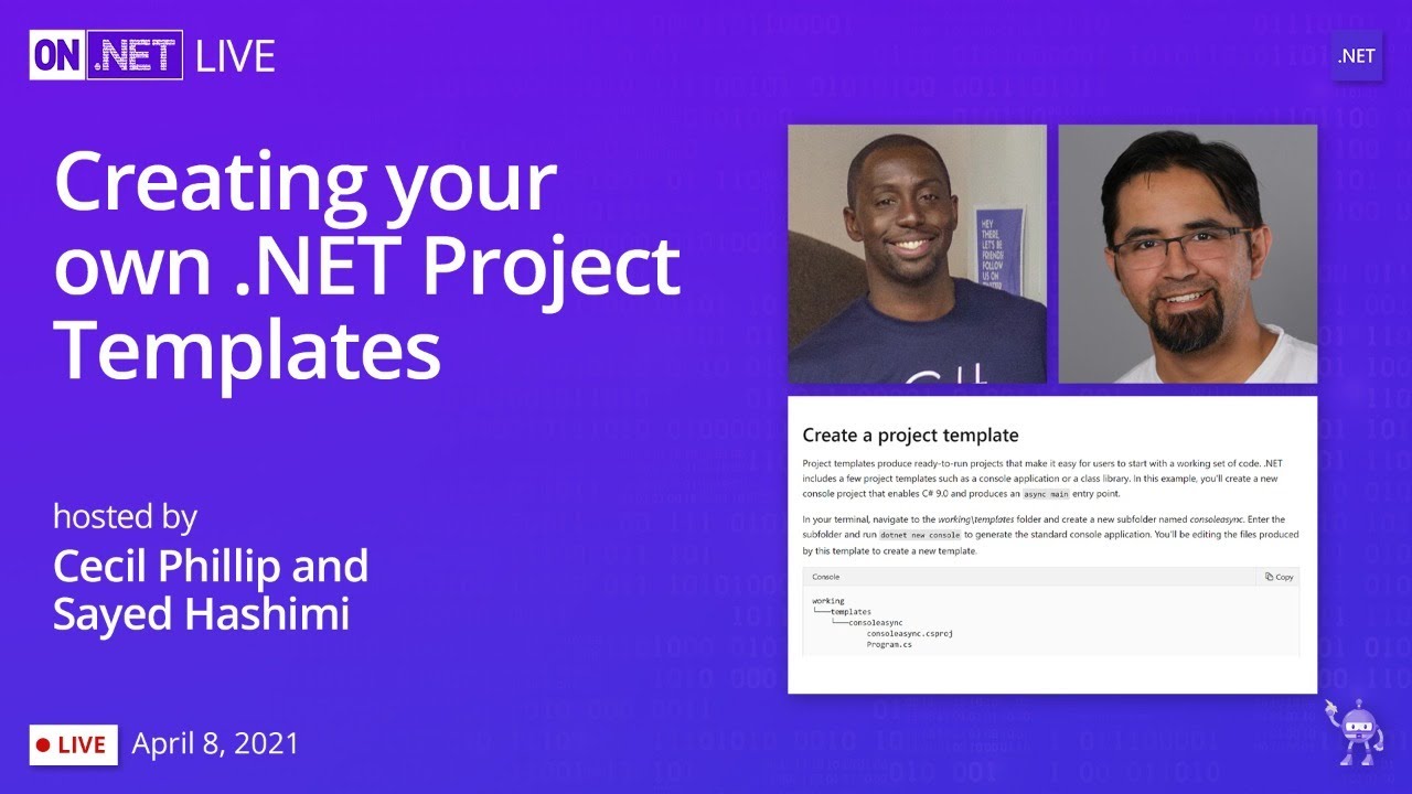 On .NET Live - Creating your own .NET Project Templates